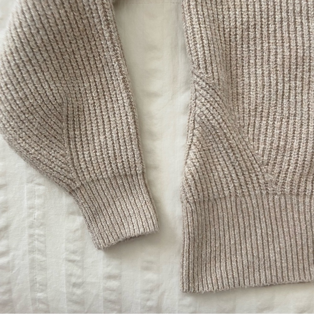 Amazon Essentials Beige Soft Ribbed Cardigan Swea… - image 8